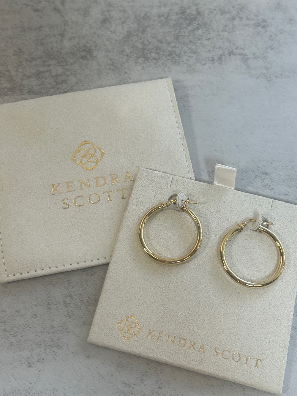 Kendra Scott 925 Gold Hoop Earrings